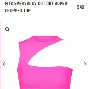 Everybody fits cut out super cropped top. Nwt. Accepting offers :)
